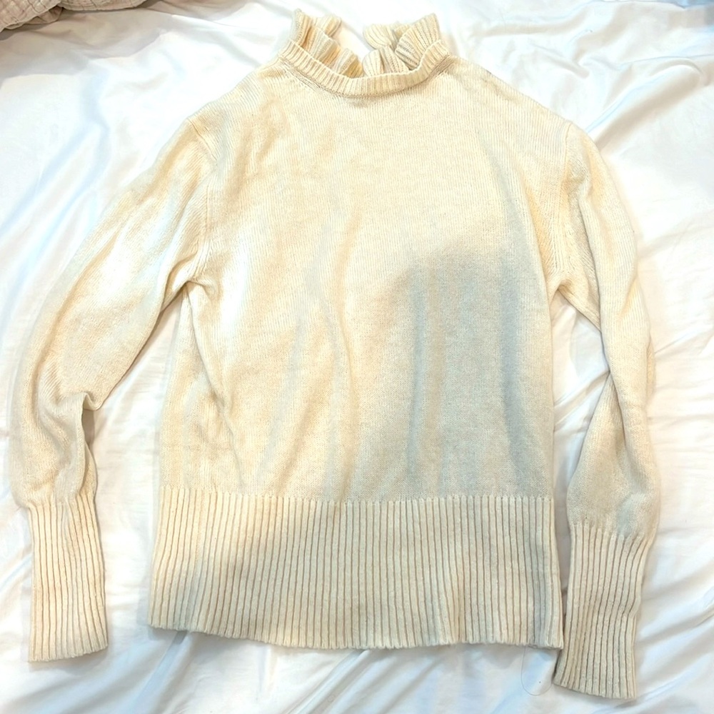 Jcrew. Wool blend cream sweater